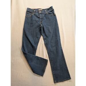 levi's relaxed‎ boot cut dark wash jeans size 6M cotton blend